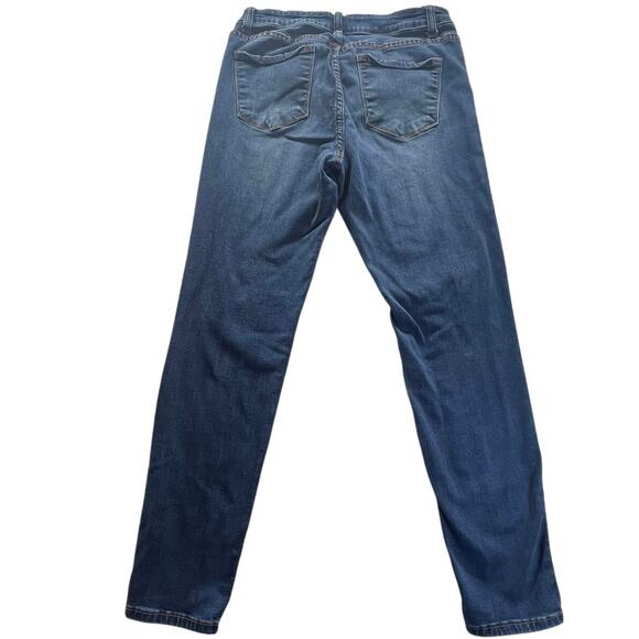 KANCAN Womens Mid Rise Skinny Blue Denim Stretch Jeans Estilo Los Angeles 11/29 - Picture 2 of 8